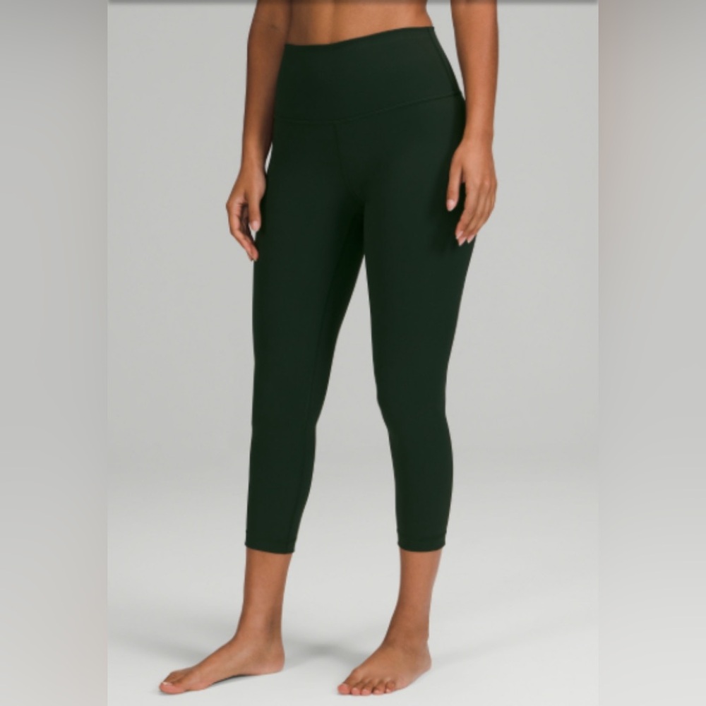 NWT | Lululemon Wunder Under High Rise Crop 23” | Rainforest Green | Size 6